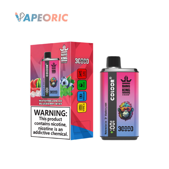 Bang King 30000 disposable double flavor watermelon ice blueberry mint image